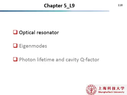 principles of lasers激光原理第5章