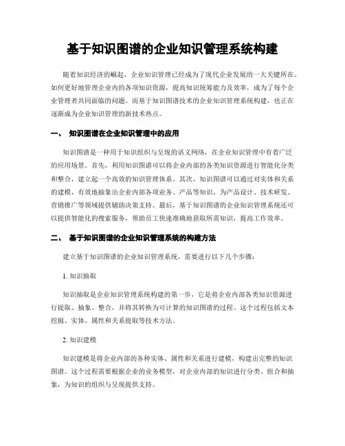 基于知识图谱的企业知识管理系统构建