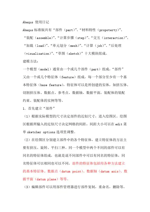 (完整版)Abaqus帮助文档整理汇总,推荐文档