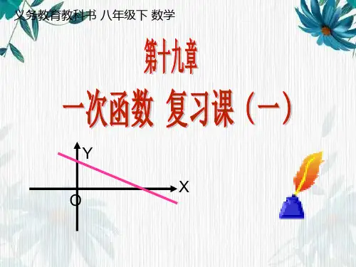 一次函数复习课  优质课课件