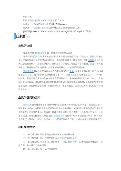 肌酐