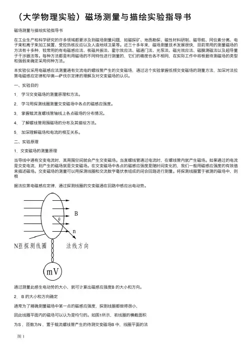 （大学物理实验）磁场测量与描绘实验指导书