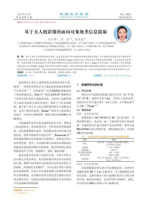 基于无人机影像的面向对象地类信息提取