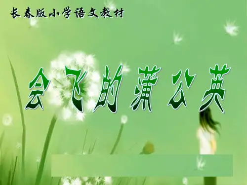 课件-5下会飞的蒲公英