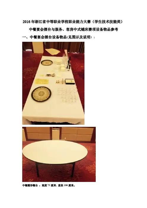 中职学生技能比赛设备物品参考图