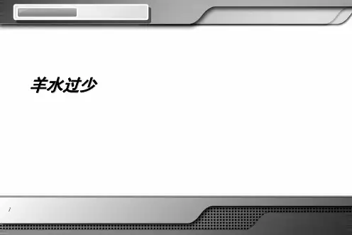 (2021)羊水过少完美版PPT