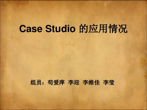 case studio 介绍