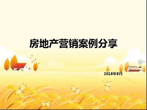 房地产营销案例分享 PPT