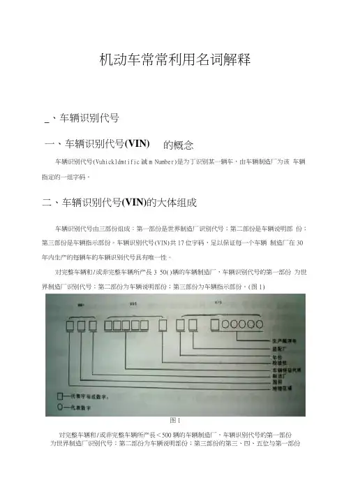 机动车名词解释