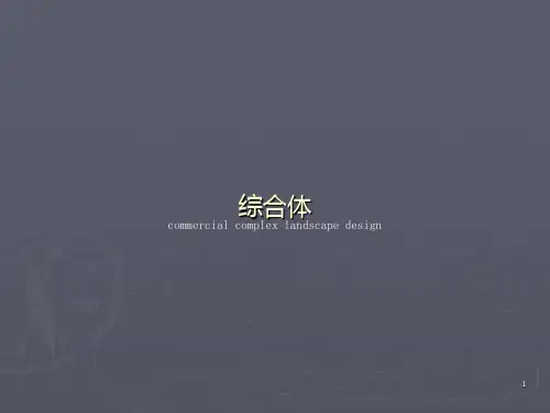 商业综合体景观设计PPT课件