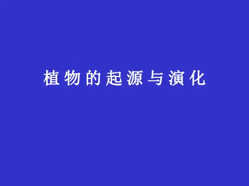 植物的起源与演化