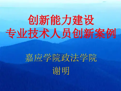 创新能力建设