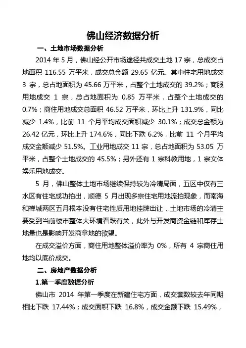 佛山经济数据分析(6.27)