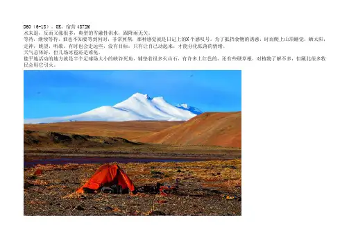北方的空地孤身穿越大羌塘无人区三（完整版含图片）