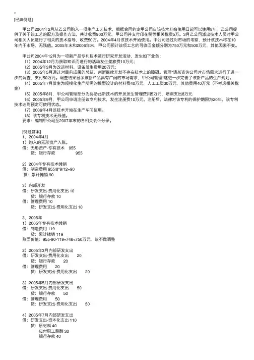 CPA《会计》第六章例题精讲：无形资产后续计量