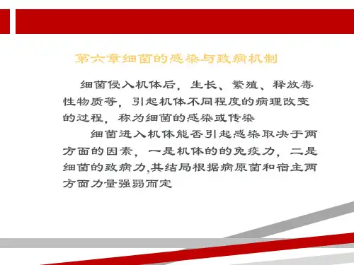 细菌的感染与致病机制