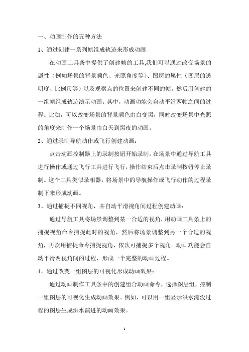 ArcScene中动画制作方法