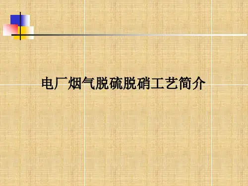 火力发电厂脱硫脱硝工艺知识讲解