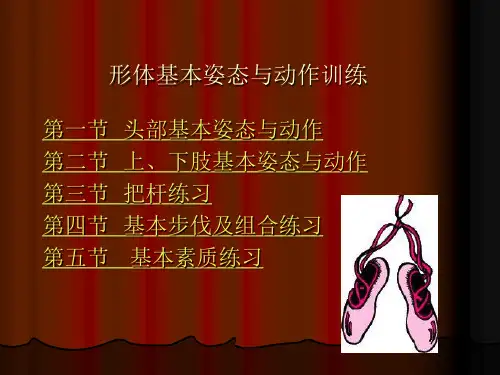 形体基本姿态与动作训练 23