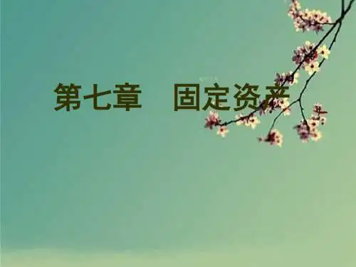 固定资产