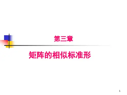 3 矩阵的相似标准形