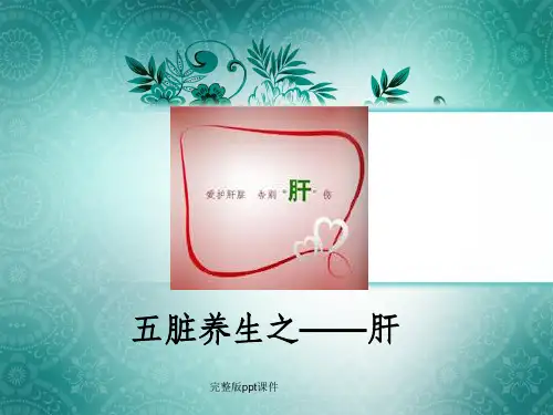 中医讲肝ppt课件
