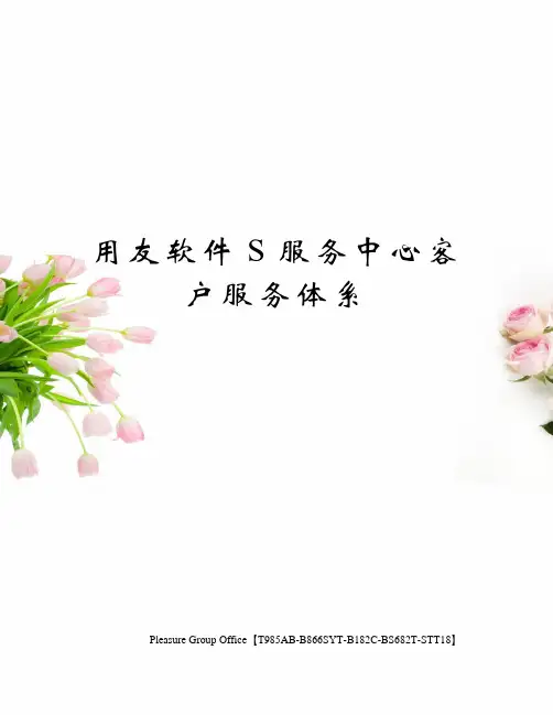 用友软件S服务中心客户服务体系