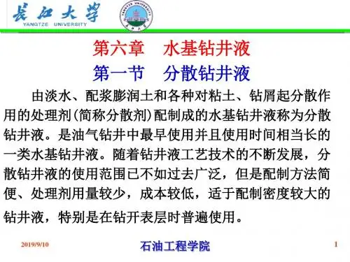 第六章水基钻井液方案