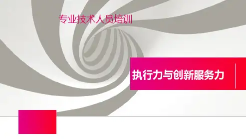 执行力与创新服务力-执行力篇