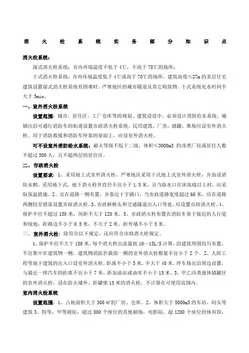 消火栓系统