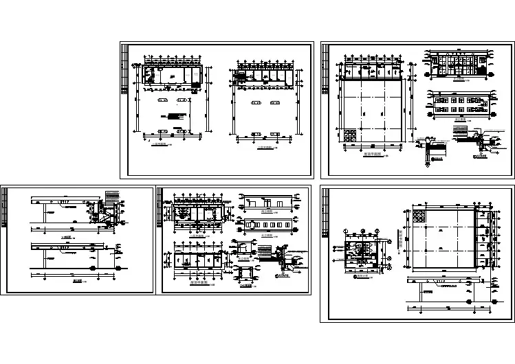 山东省某城市高速加油站CAD施工图