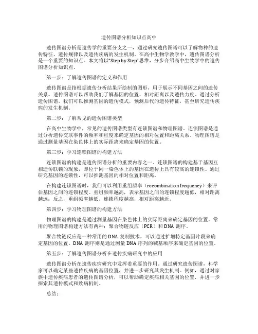遗传图谱分析知识点高中