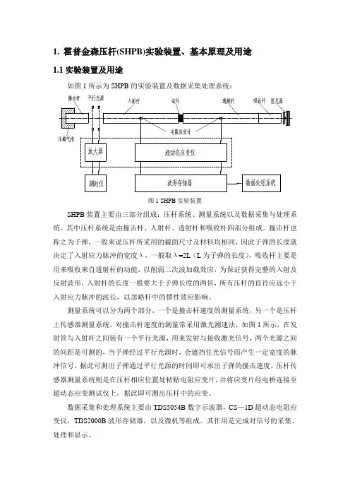 霍普金森压杆实验报告