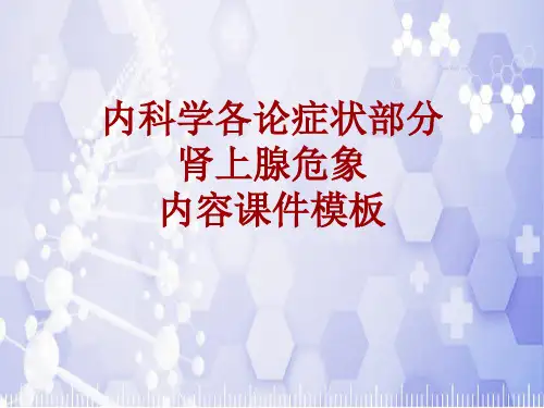 内科学_各论_症状：肾上腺危象_课件模板