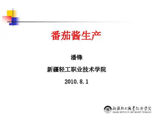 番茄酱生产