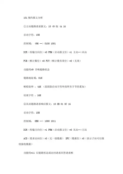 101报文解析