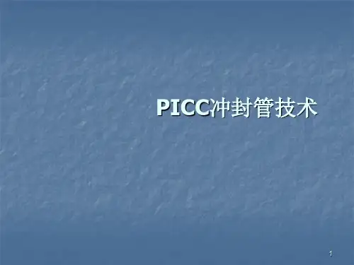 PICC冲封管技术ppt课件