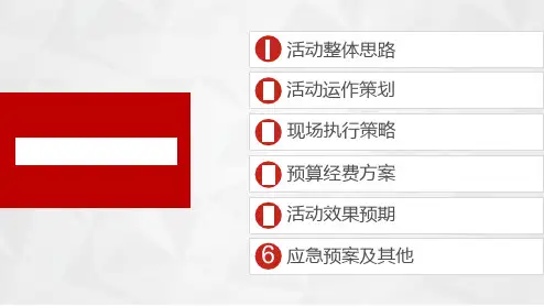 活动策划执行方案ppt课件