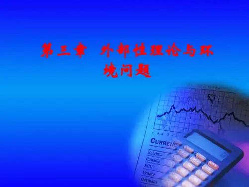 第三章外部性理论与环境问题