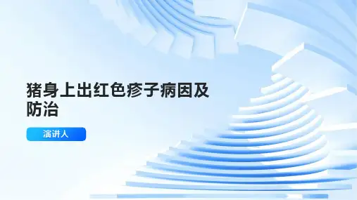 猪身上出红色疹子病因及防治