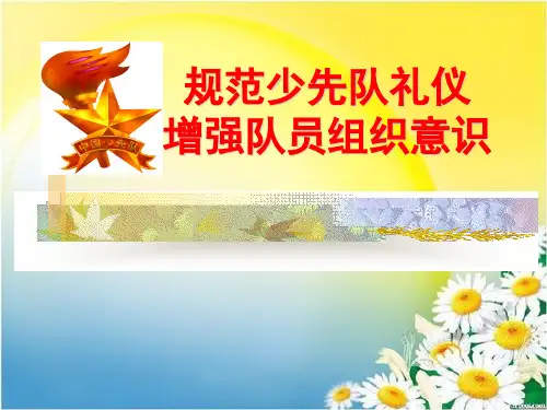 规范少先队礼仪