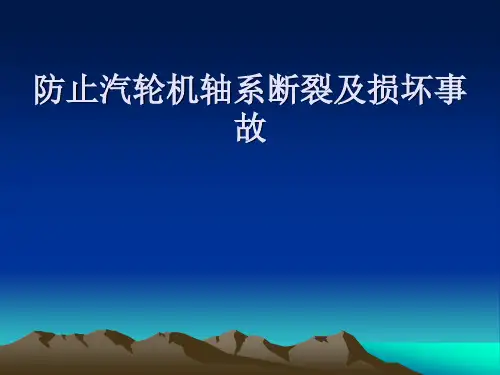 防止汽轮机轴系断.ppt