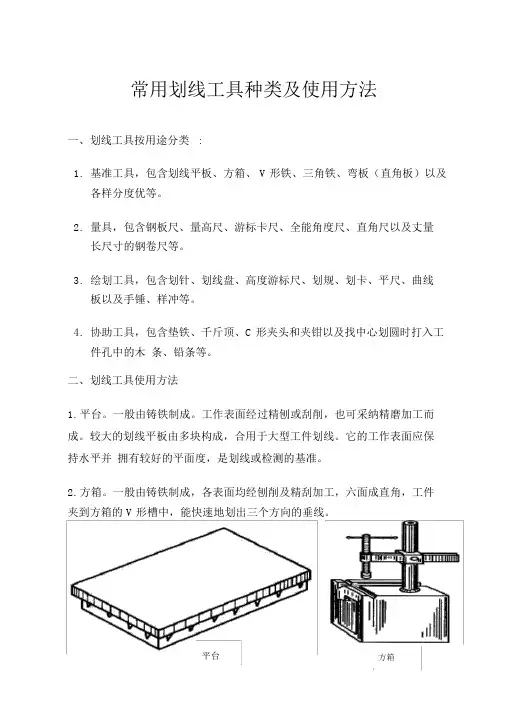 常用划线工具种类及使用方法