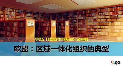 课件3：5.5 欧盟：区域一体化组织的典型