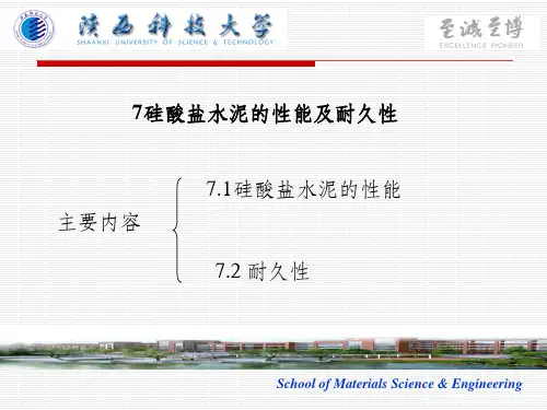 水泥水化过程,机理PPT课件
