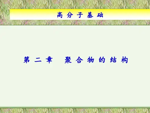 高分子基础：第二章 聚合物的结构