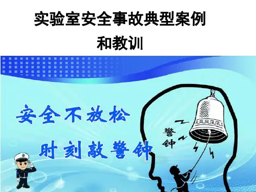 实验室安全事故典型案例和教训