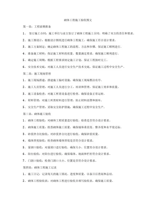 砌体工程施工验收图文