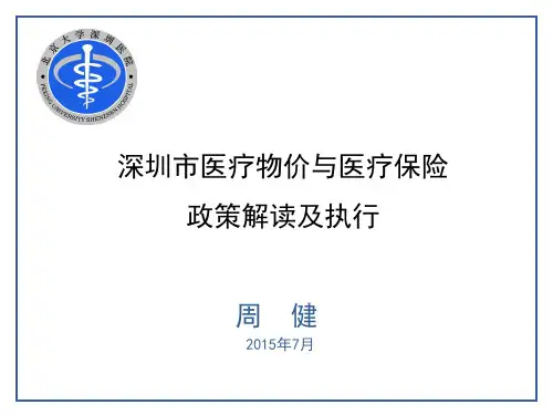 医疗物价与医疗保险医疗保险政策解读与执行
