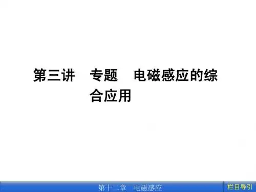 高三物理第十二章 第三讲电磁感应综合应用
